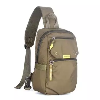 Hong Kong Genuine Goods 2025 New Chest Bag Men s Commuter Original Nylon Shoulder Messenger Bag Lightweight Wear-Resistant Crossbody Bag Army Green (21*30*10cm)