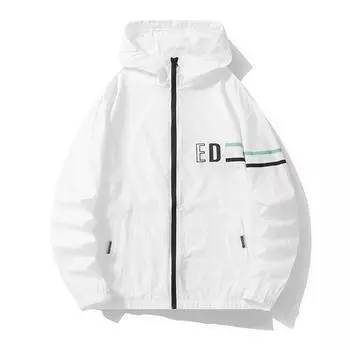 Hong Kong Wind skin костюм мужской зеленый пара одежда с капюшоном ультратонкая защита от ультрафиолета мужская одежда для активного отдыха модный бренд M