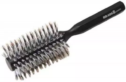 Hongo Big Roll Brush Hair Diameter Length 14 Rows RB-808 Brush, Black, 64mm, 225mm, чёрный