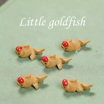 Hongyun Dangtou Goldfish Mini Tea Pet, Nourisable Boutique Purple Sand Tea, игровой чайный столик, декоративные небольшие украшения One Size жёлтый