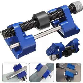 Хонинговальное приспособление для долота по дереву, регулируемая хонинговальная направляющая из нержавеющей стали, плоскость, железные строгальные станки, лезвие, ручная точилка для ножей синий