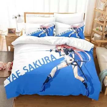 Honkai impact 3rd Bedding Set Single Twin Full Queen King Size Bed Set Adult Kid Bedroom Duvet cover Sets 3D Print Kawaii Anime EU Twin 135x200cm