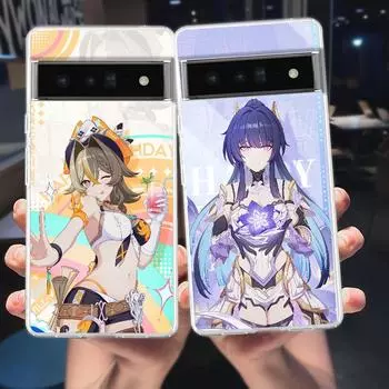 Honkai Impact 3rd для Google Pixel 8 7 6 Pro 6A 5 4 5A 4A 3A XL 5G чехол для телефона силиконовый противоударный мягкий прозрачный чехол Fundas Pixel 5