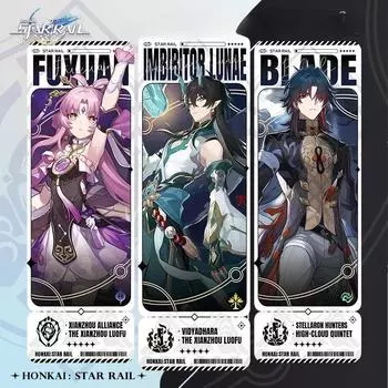 Honkai Star Rail Коллекция карточных игр Imbibitor Lunae FuXuan Kafka Реквизит для косплея Аниме Таро Карточная игра Коллекция карточек Подарки