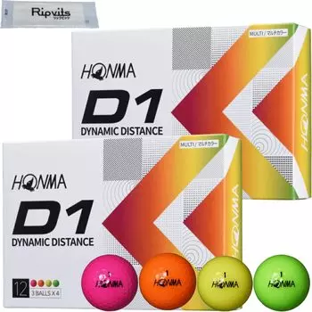 Honma Golf D1 2022 Модель BT2201 MC Многоцветный 2 Дюжины 24 Шариков Чистящие Листы Набор *Оригинал