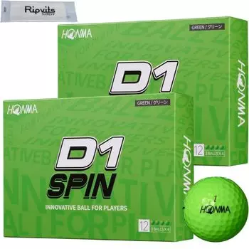 Honma Golf D1 SPIN Green BT2301 2023 2 dozen 24 balls cleaning sheet set Original