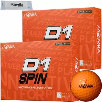 Honma Golf D1 SPIN Orange BT2301 2023 2 дюжины 24 чистящих листа для мячей Original оранжевый