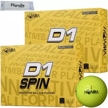 Honma Golf D1 SPIN Yellow BT2301 2023 2 dozen 24 balls cleaning sheet set Original