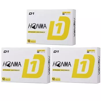 Honma Golf HONMA Ball D1 Ball 3 Dozen Set 3 Dozen Yellow (36 Pieces) жёлтый