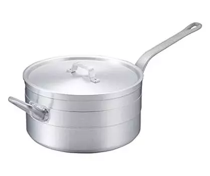 Honma Seisakusho Размер ультра толстое дно алюминиевая длинная прочная тушеная сковорода 27 см напротив 41027 Одноручная кастрюля, серебристая, 27 см, кастрюля, сковорода, (С ручкой) серебряный