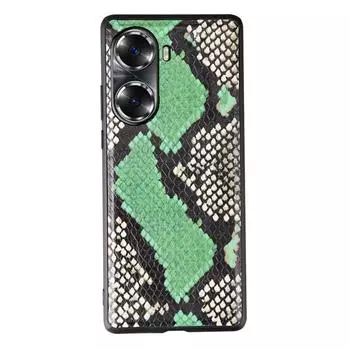 Honor 50 Series Genuine Leather All-Inclusive Protective Case in Cowhide Python Pattern Honor 90 Pro