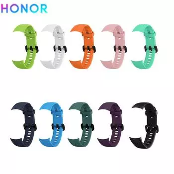 Honor Smartwatch Band 5 Сменный силикагелевый браслет Ремешок Аксессуары для часов Ремень для женщин и мужчин темно-синий