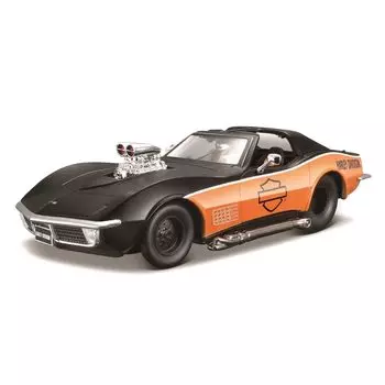 Hood 532193 scale Corvette 70 inch model car 124 оранжевый
