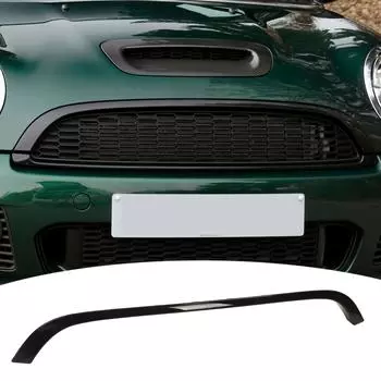 Hood Molding Trim Front Grille Upper Trim Perfect Fit 51132751040 Stylish ABS for R55 R56 R57 Base LCI R58 R59 S JCW