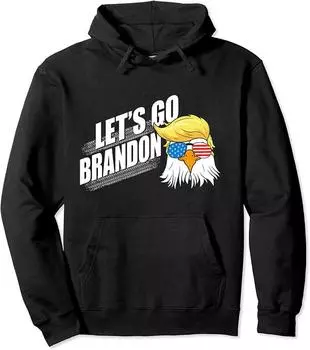 Худи с принтом флага, топ с круглым вырезом XS чёрный