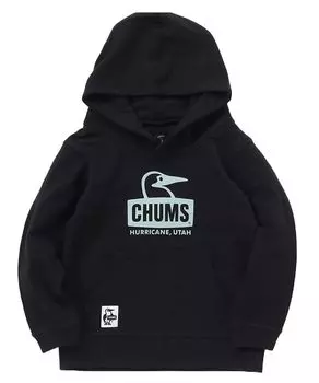 Hooded Sweatshirt Booby Face Pullover Parka LP Kids Black [Chums] Kid s чёрный