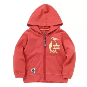 Hooded Sweatshirt Booby Logo Zip Parka LP Kids Rose [Chums] Kid s