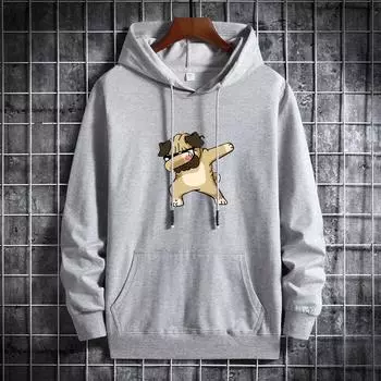 Hooded Sweatshirt Men s Trendy Printed Casual Men s Hoodie Top S