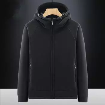 Hoodies Men Winter Fleece Thickened Sweatshirts Plus Size Hood Jackets Male Fleece Coats Men s Fleece Cardigan Hoodie Tops M
