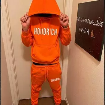 HOODRICH Комплект толстовок с капюшоном и буквенным принтом, производитель повседневных спортивных комплектов S