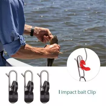 Hook Decoupling Black/Red Impact Bait Bait Clip Board Release Fishing Tools Fishing Accessories чёрный