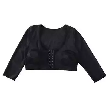 Hook Loop Body Shaping Underwear Adjustable Body Shaper Compression Shapewear Yoga Sports XXXL чёрный