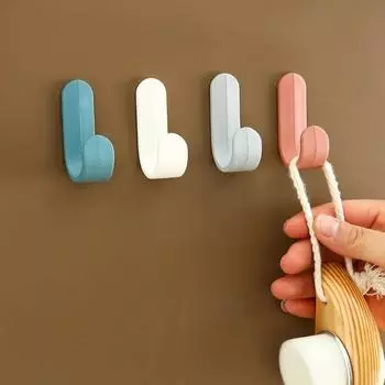 Hooks Solid Kitchen Items Mini Home and Decoration for Coat Bags Hook Bathroom J Type Nordic Style Accessories Gadgets Storage 6pcs