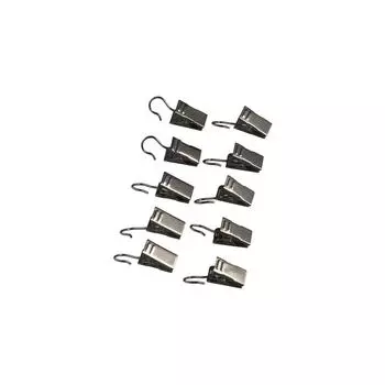 Hooks Window Drapery Hook Buckle 20Pcs/Set Home Accessories Curtain Clips серебряный