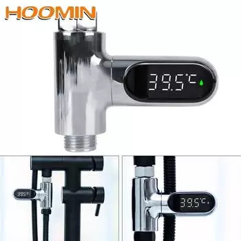 HOOMIN Home LED Цифровой смеситель для душа Термометр для воды Измеритель температуры для ванны Электрический монитор температуры воды в джакузи