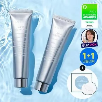 [Hoonion PICK/1+1] S-Nature Aqua Squalane Увлажняющий крем 60 мл Double Special (+2 успокаивающие подушечки), Корейская косметика Moisture Cream 60ml Double Plan (+Calming Pad)