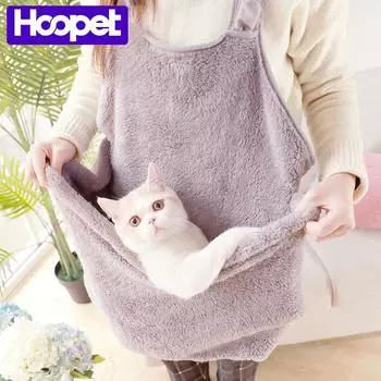 HOOPET Cat Bag Sleeping Backpack Breathable Out-of-port Portable Shoulder Cats Bags Pet Supplies серый