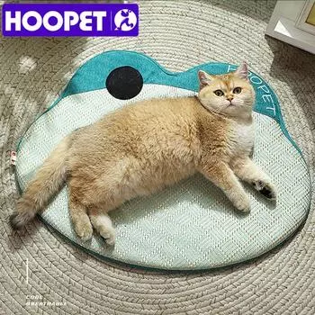 HOOPET Cat Cooling Mat Puppy Dog Sleeping Blanket Frog Shape Ice Mat Summer Breathable Floor Mat Pet Accessories M 57x44cm синий