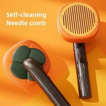 HOOPET Cat Hair Remover Brush Dog Hair Grooming Care Comb For Long Hair Dogs Cats Remove Hairs Cleaning Bath Brush Pet Supplies чёрный