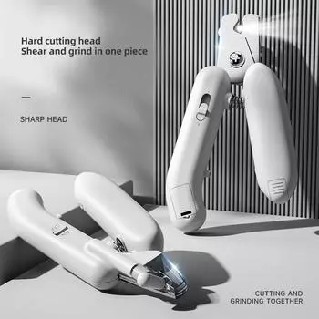 HOOPET Cat Nail Clippers Pet Dog Puppy Novice Special Cat Claw Grinding Nail Large and Small Dog Scissors Nail Clippers Trimming розовый