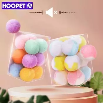 HOOPET Cat Toy Ball Self-healing And Boring Artifact Teasing Cat Stick Self-entertainment, Bite-resistant Mute Pet Kitten Suppl