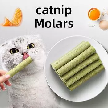 HOOPET Cats Snacks Питательная трава для кошек Зубы для скрежетания, замороженные, для взрослых и котят Удаление шерсти, еда быстрого приготовления Чистка зубов Goat Milk Stick30g