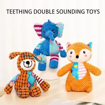 HOOPET Cute Dog Toys To Relieve Boredom Artifacts Sound Grinding Teeth Chewing Puppy Corgi Teddy Bichon Puppy Pet Supplies