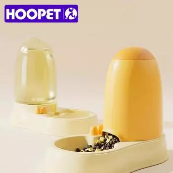 HOOPET Dog Automatic Water Food Bowl Design для мелких и средних домашних животных, собак, кошек, кормушек и поилок для щенков, котят, кошек, товаров для домашних животных