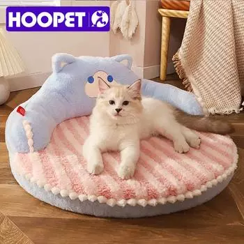 HOOPET кровать для кошек, подушка для домашних животных, подушка для маленьких и средних собак, спальные кровати для кошек, прочный коврик, съемный коврик, товары для домашних животных 52x52x22cm