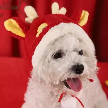 HOOPET мягкая пушистая шапка для домашних животных, собак, кошек, осень-зима, теплые шапки для собак, для маленьких собак, щенков, котят, аксессуары для головы S