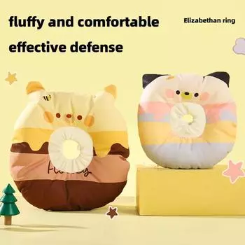 HOOPET Ошейник-клоун для кошек, чехол для головы, ошейник для собак, не облизывается, не царапается и не кусается, водонепроницаемый, кастрация и стерилизация, мягкий S