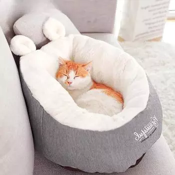 HOOPET Pet Cat Dog Bed Warming Dog House Мягкий Материал Спальный Мешок Подушка Для Домашних Животных Щенок Конура 40x40cm