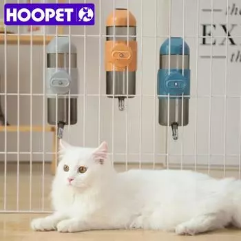 HOOPET Pet Hanging Cage Water Cat Drinker Bottle Dispenser Fountain Head Drinker Ball Puppy Dog Cat Pet Automatic Water Drinking