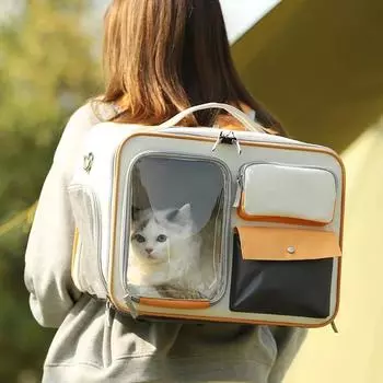 HOOPET сумки-переноски для кошек, ветрозащитный рюкзак для путешествий на открытом воздухе для кошек, маленьких собак, сумка для переноски, рюкзак для домашних животных, товары для животных
