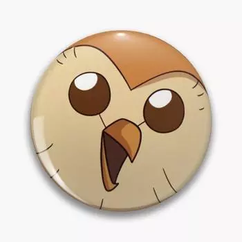Hooty The Owl House настраиваемая булавка на мягкой пуговице, брошь в подарок, модный значок на воротнике, металлический декор, женские украшения, милая булавка на лацкан