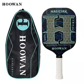HOOWAN MAGICIAN 16MM Pickleball Paddles Kevlar Carbon Piackleball Rackets Professional Carbon Fiber T700 Edgeless Pickle Ball Racket Rough Surface Only Magician Paddle