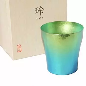 HORIE Gradation Titanium Double Tumbler Rei Hana Titanium 250cc Mori MORI Green T15KM250G18 T15KM250G18 зелёный
