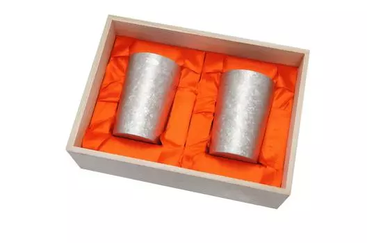 HORIE Сделано в префектуре Ниигата, титановая двойная барабанная печь для изготовления светильников, 270 куб. см, набор из 2 серебряных T09KMS270SET Tsubame, серебряный