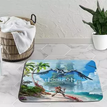 Horizon Forbidden West Коврики с героями мультфильмов Ковры Zero Dawn Детская комната Игровые коврики Домашние украшения для спальни Коврики Нескользящие Гостиная 1