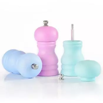 Хорошая большая емкость, удобный захват, легкий вес, простая в заполнении ручная мельница для приправ, бытовая ручная мельница розовый